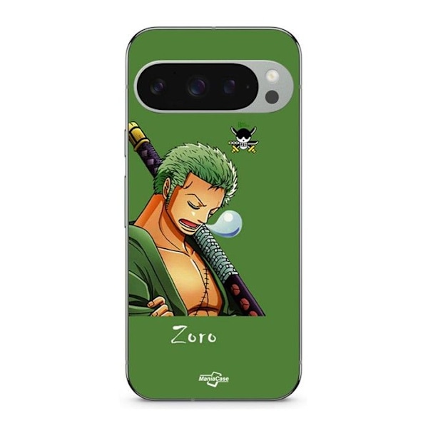 Coque - Maniacase - Google Pixel 9 Pro - Roronoa Zoro - Silikon - Fjäderlätt Svart