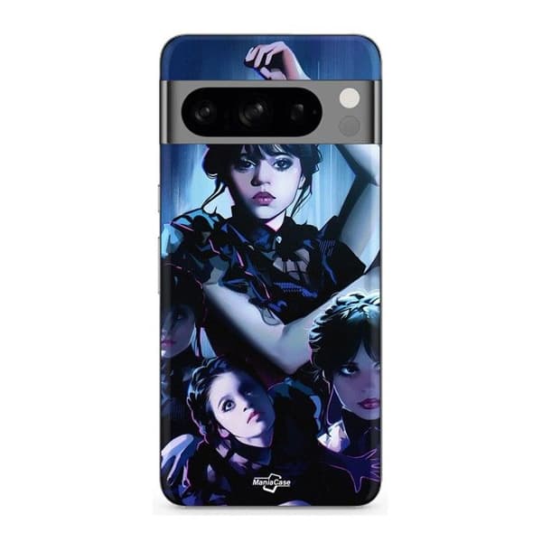 Cover til Google Pixel 8 Pro onsdag Mercredi Addams svart