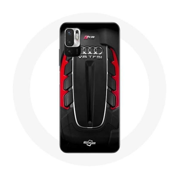 Coque för Xiaomi Redmi Note 10T 5G Audi RS Logotyp röd
