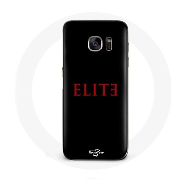 Coque för Samsung Galaxy S6 Edge Elite Säsong 5 Logotyp Röd Svart Bakgrund