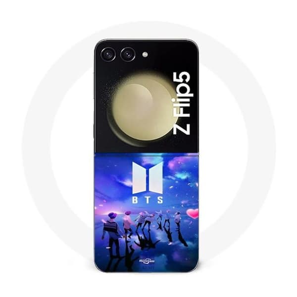 Samsung Galaxy Z Flip5 BTS gruppe symbol hær