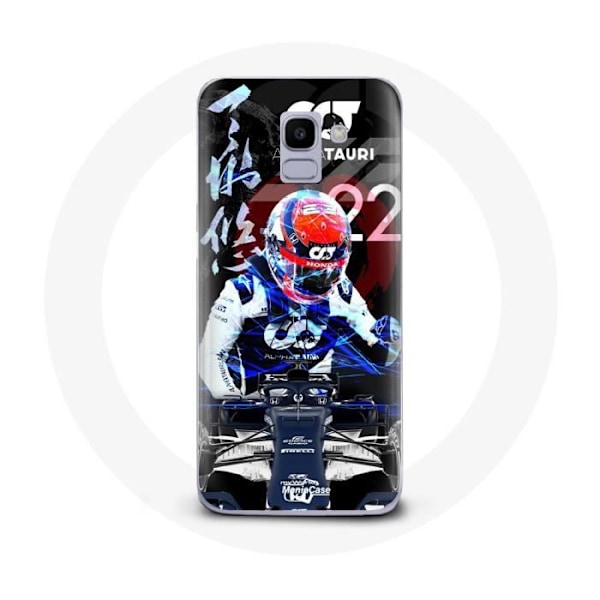 Skyddsväska för Samsung Galaxy A8 2018 Formule 1 Yuki Tsunoda japansk Formel 1-förare