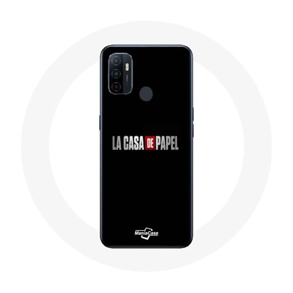 Coque - Maniacase - Oppo A53 - La casa de papel-logotyp - Mjuk - Svart