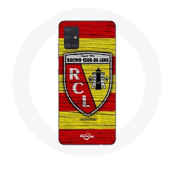 Coque - Maniacase - Samsung Galaxy A71 - Rcl lins original - Gul och röd - Mjuk Svart