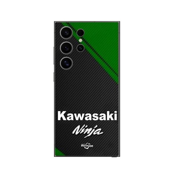 Coque - Kawasaki - Galaxy S24 Ultra - Mjuk - Svart - Ninja Moto-logotyp