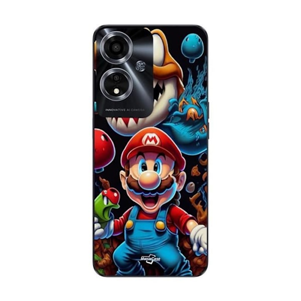 Coque - Maniacase - Oppo A59 5G - Super Mario Bros - Mjuk - Svart