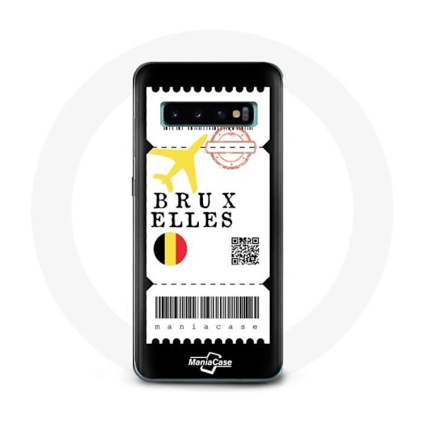 Coque för Samsung Galaxy S10 Edge Flygbiljett Bryssel Belgien