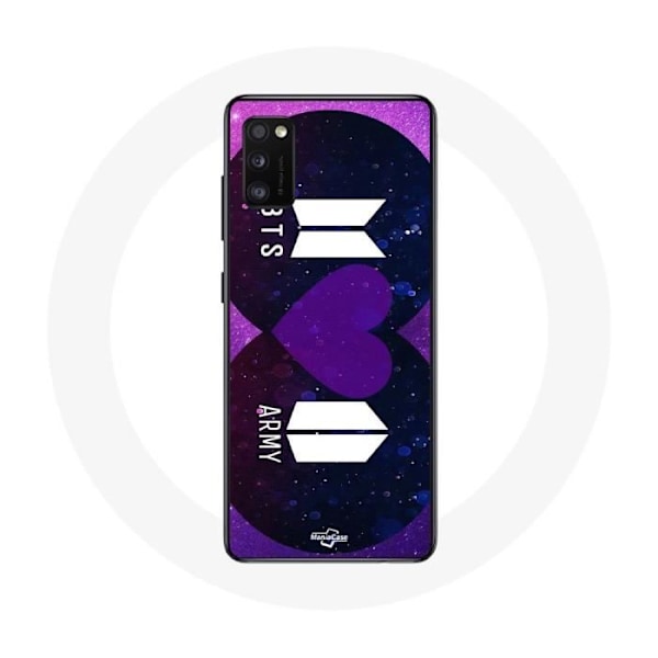 Coque för Samsung Galaxy A41 Bangtan Sonyeondan-logotyp BTS och logotyp ARMY I Purple You