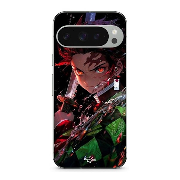 Coque - MANIACASE - Google Pixel 9 Pro - Silikon - Svart - Tanjiro Kamado Svart