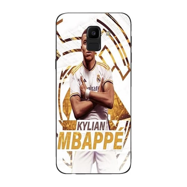 Coque Maniacase för Samsung Galaxy J6 2018 Kylian Mbappe Real Madrid tapet firande