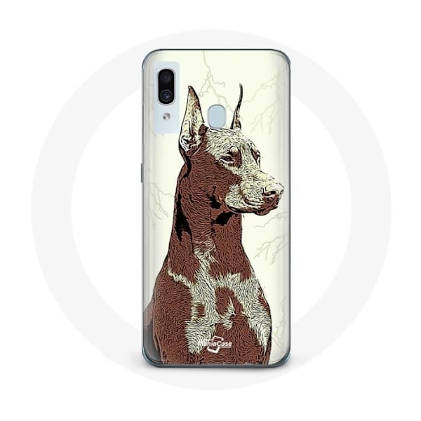 Coque för Samsung Galaxy A20e Doberman hundras