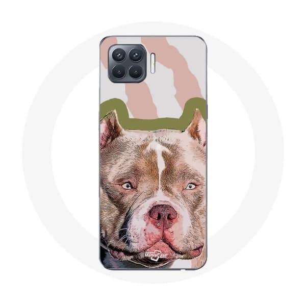 Coque - Oppo - A93 - Pehmeä - Pitbull - Ruskea kastanj
