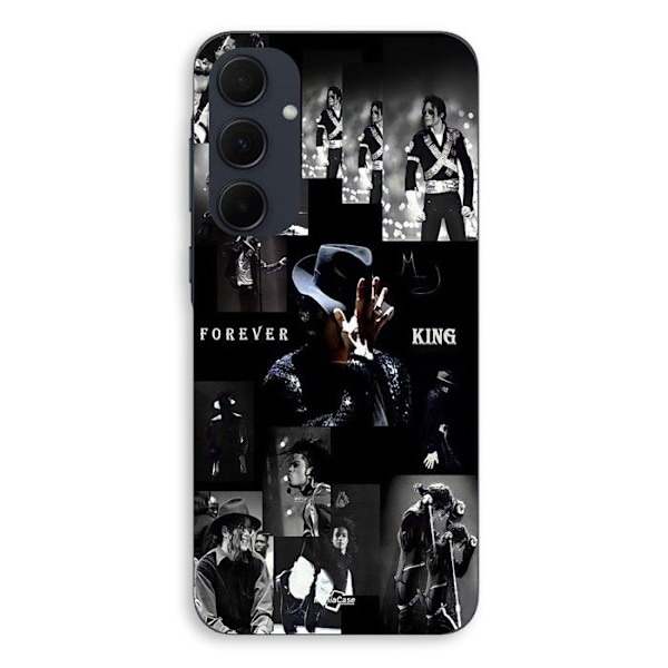 Coque - Maniacase - Samsung Galaxy A35 - Svart - Mjuk - Michael Jackson Forever King