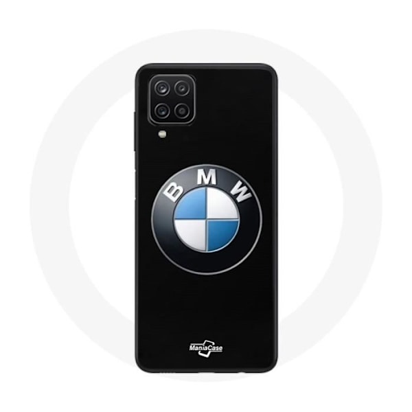 Coque - Maniacase - Galaxy A12 - BMW-logotyp - Flexibel - Skydd Svart