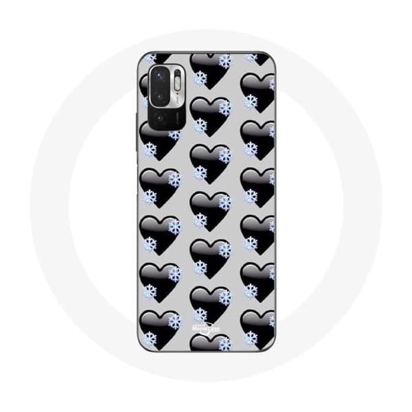 Cover til Xiaomi Poco M3 Pro med sorte hjerter