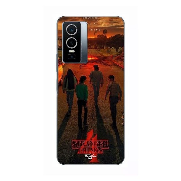 Coque för Vivo Y76 5G Stranger Things säsong 4 Maniacase SVART