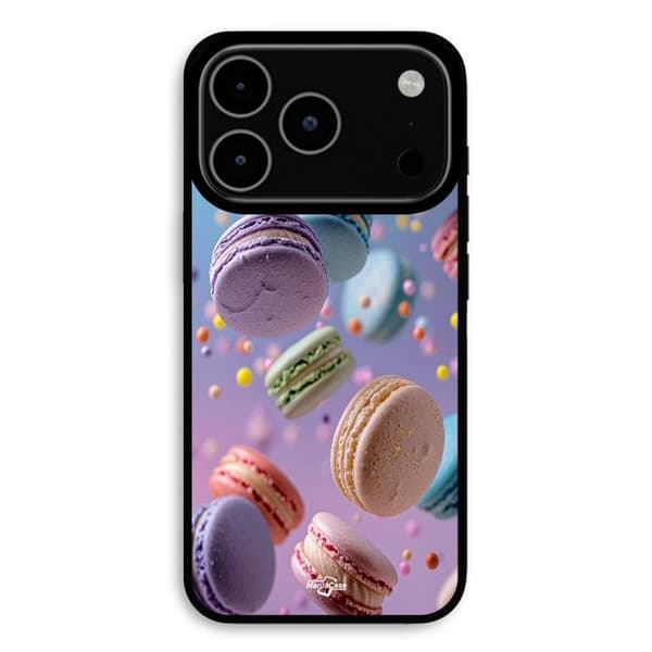 Coque Pour iPhone 17 Pro macarons colorés Maniacase Svart