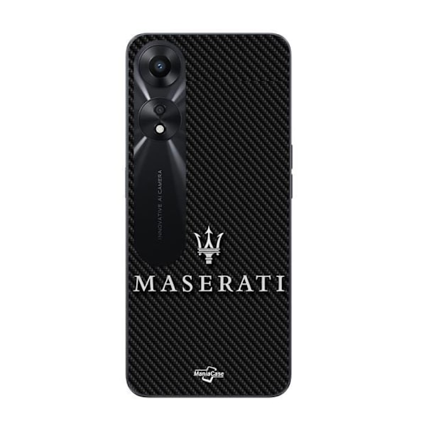 Coque för Oppo A78 5G MASERTATI VIT KARBONFOND Maniacase