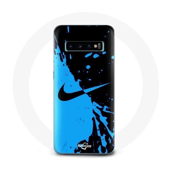 Coque för Samsung Galaxy s10 edge Nike-logotyp Blå och Svart