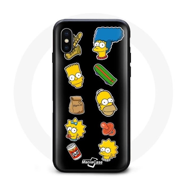Coque - Bart Simpson - Iphone XS max - Mjuk - Gul - Unisex Gul