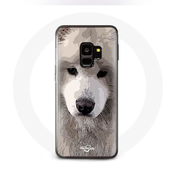 Samsung Galaxy S9 Plus Samoyed Harmaa Koira Kuori