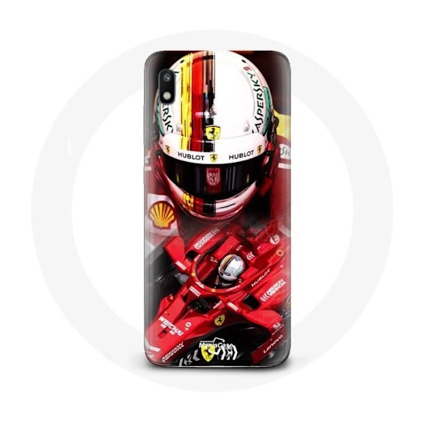 Coque för Samsung Galaxy A10 Formel 1 Sebastian Vettel F1 Röd