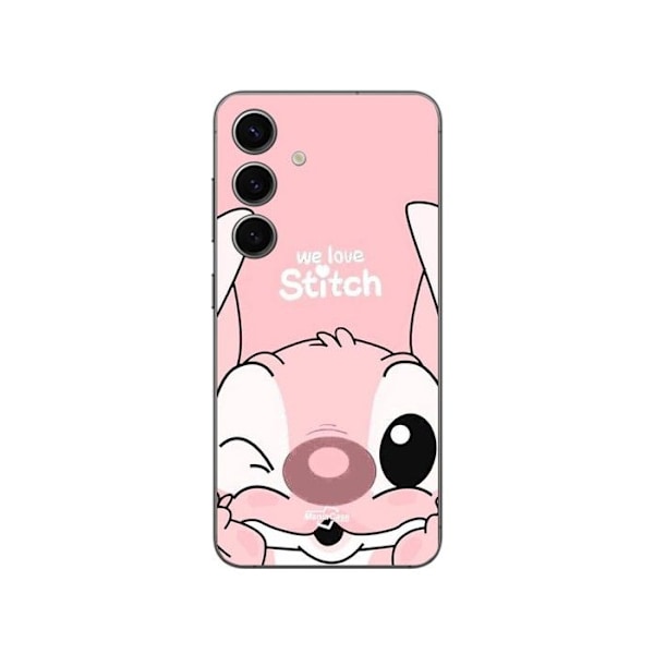 Coque - Maniacase - Samsung Galaxy S23 FE - Silikon - Mjuk - Brodera söt ängel rosa bälte Svart