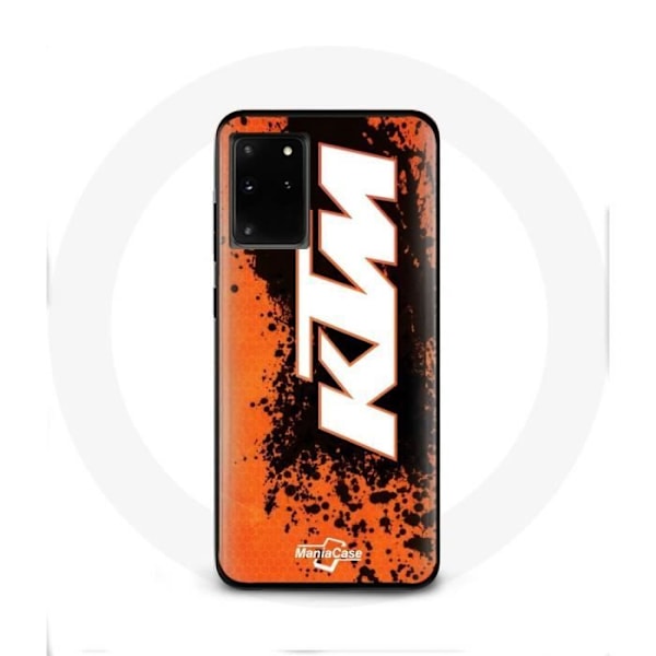 Coque för Samsung Galaxy S11 Plus KTM-logotyp vit på orange bakgrund