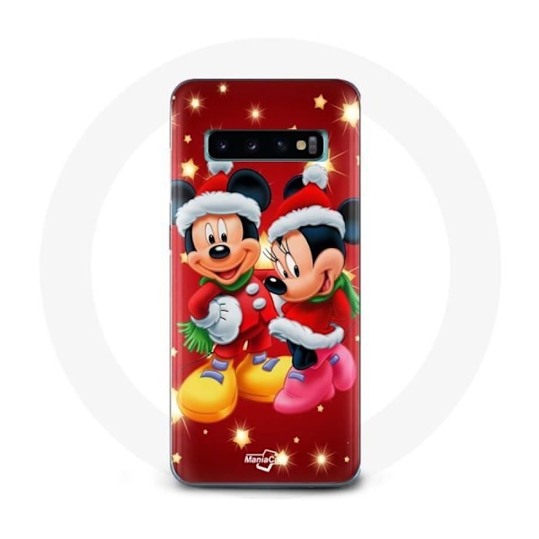 Coque - Maniacase - Samsung Galaxy S10 Edge - Mickey Mouse - Flexibel - Svart Svart