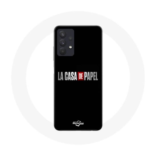 Coque - Maniacase - Samsung Galaxy A32 4G - Svart - La casa de papel Logotyp - Mjuk Svart