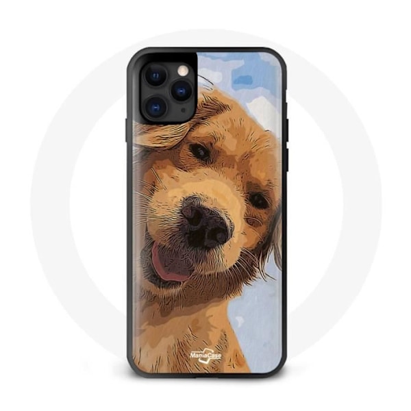 Coque - Maniacase - Iphone 13 Pro Max - Svart - Mjuk - Golden Retriever Svart