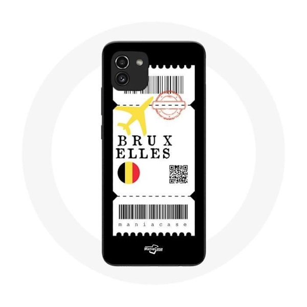 Samsung Galaxy A03 Fodral Flygbiljett Bryssel Belgien
