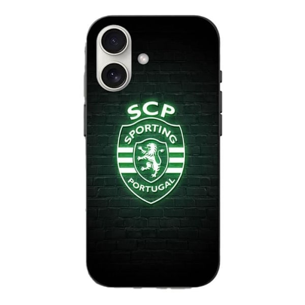 Coque - BTS - Iphone 16 - Lysende - Sort - Sporting Portugal Svart