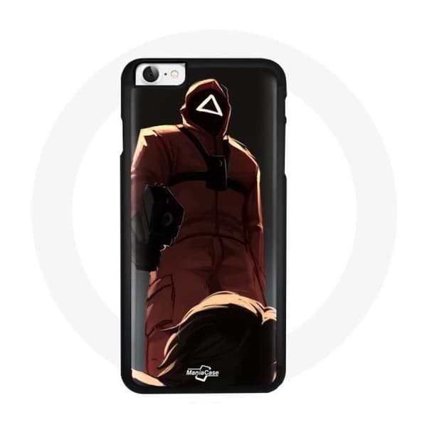 Coque - Mask - Iphone 4 - Souple - Svart - Squid Game