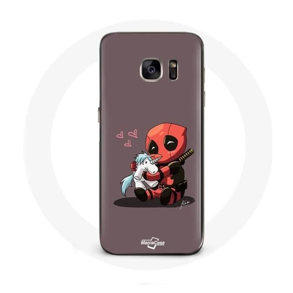 Cover til Samsung Galaxy S7 Edge DeadPool Unicorn Licorne