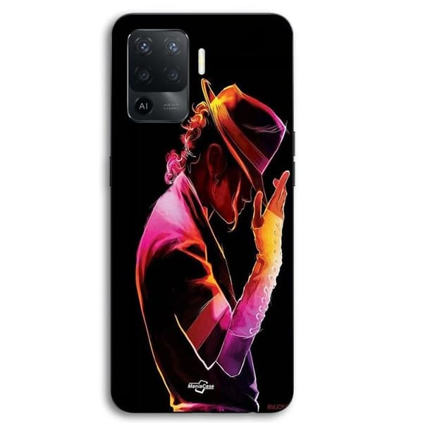 Coque til Oppo A94 Michael Jackson farverig Maniacase Svart