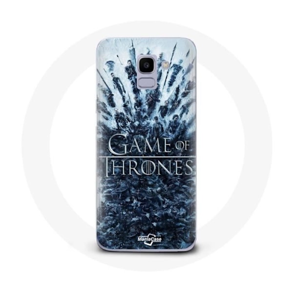 Coque för Samsung Galaxy A8 2018 Game of Thrones säsong 8 Episod 1 Järntronen Karaktärer logga