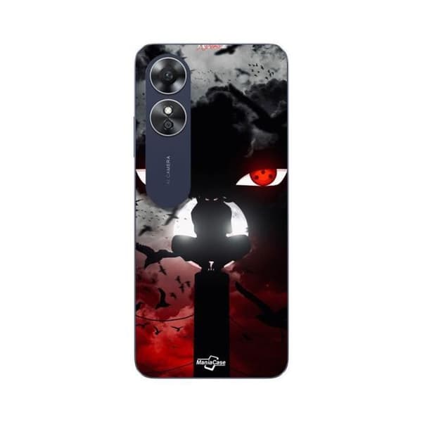 Coque - Maniacase - Oppo A17 - Itachi Uchiha - Blød - Sort