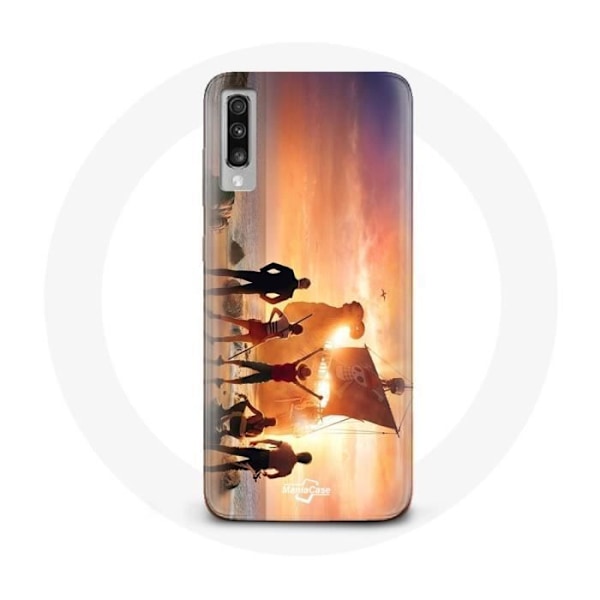Coque - Maniacase - Samsung Galaxy A70 - One Piece - Svart - Mjuk svart