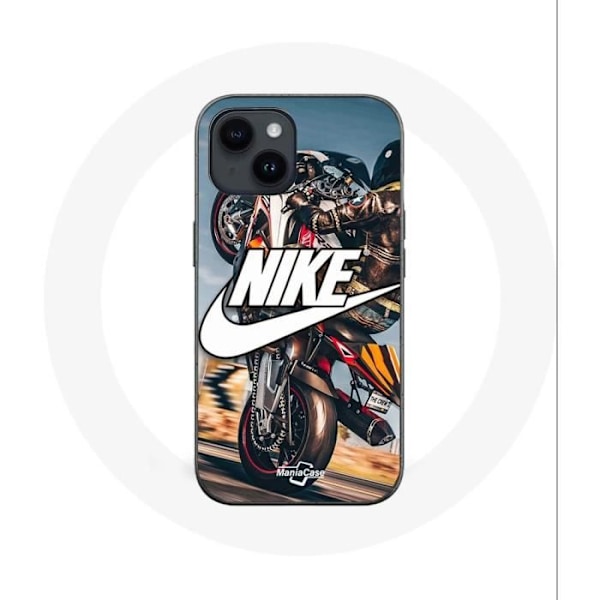 Coque - Maniacase - Iphone 14 Plus - Nike-logga - Silikon - Mjuk svart