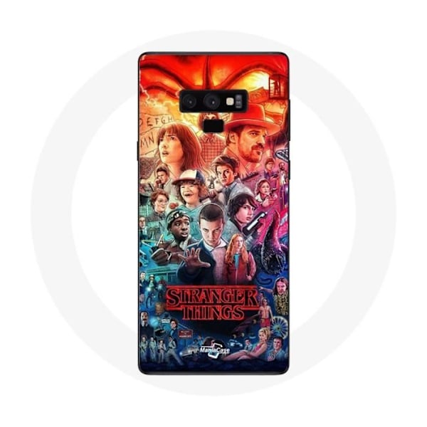 Coque för Samsung Galaxy Note 9 Stranger Things Teaser Säsong 4 Affisch Karaktärer Konst