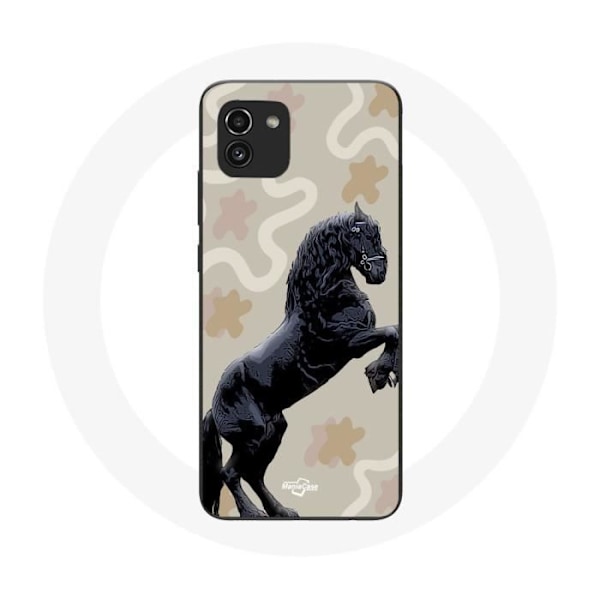 Coque Samsung Galaxy A03 Frison Noir Hästtävling