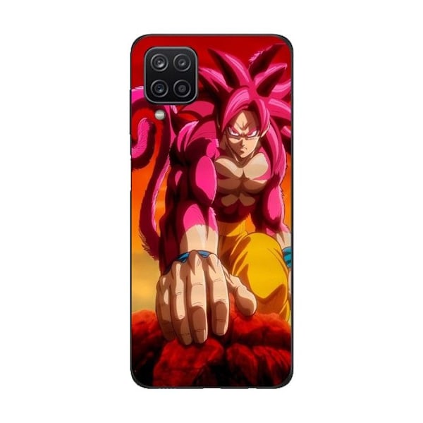 Coque Maniacase För Samsung Galaxy A12 Dragon Ball Daima GOKU transformation SSJ4 Svart