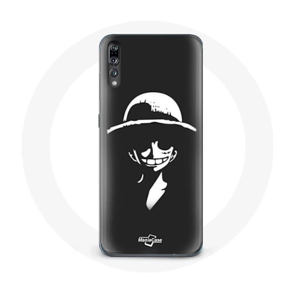 Coque - Huawei - P20 - Flexibel - Svart - One piece Manga Luffy Konst