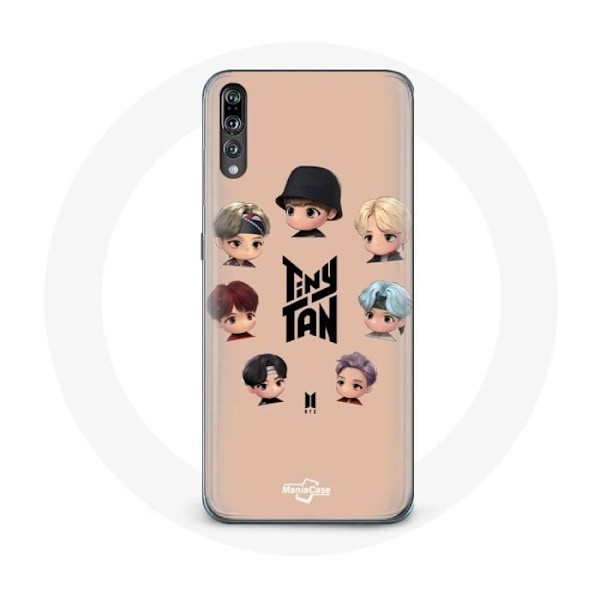 Coque för Huawei P20 BTS TinyTAN Animation Affisch RM Jin Suga J-Hope Jimin V och Jungkook