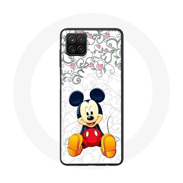 Coque för Samsung Galaxy A42 5G Mickey Mouse Blommor Hjärta