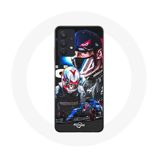 Coque - Maniacase - Samsung Galaxy A32 4G - Formel 1 Esteban Ocon - Silikon - Mjuk svart