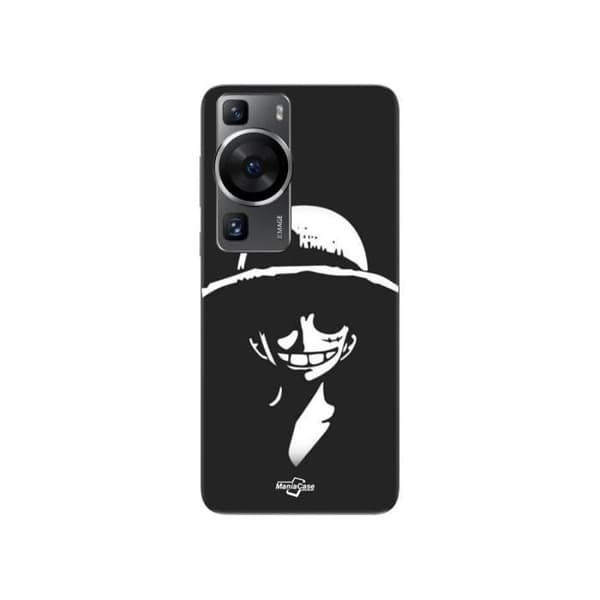 Coque - MANIACASE - Huawei P60 - Sort og hvid - Blød - Monkey D. Luffy Svartvitt