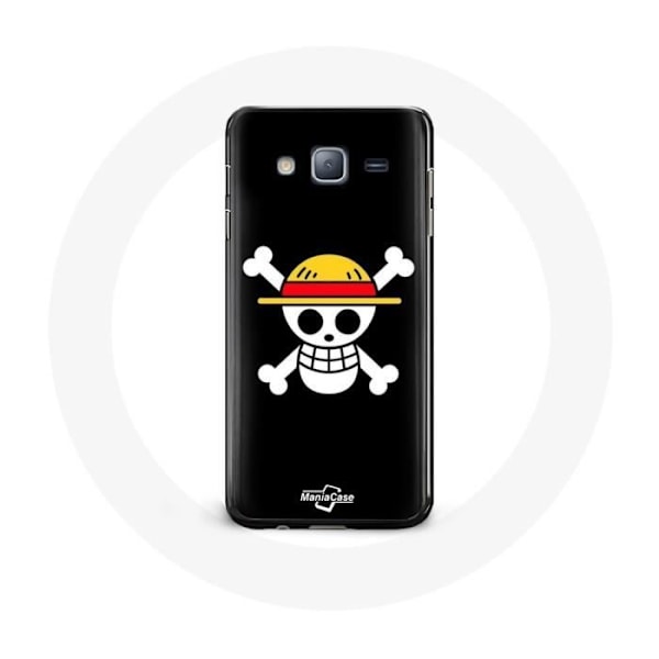 Coque för Samsung Galaxy J5 One Piece Manga Döskalle Svart Bakgrund