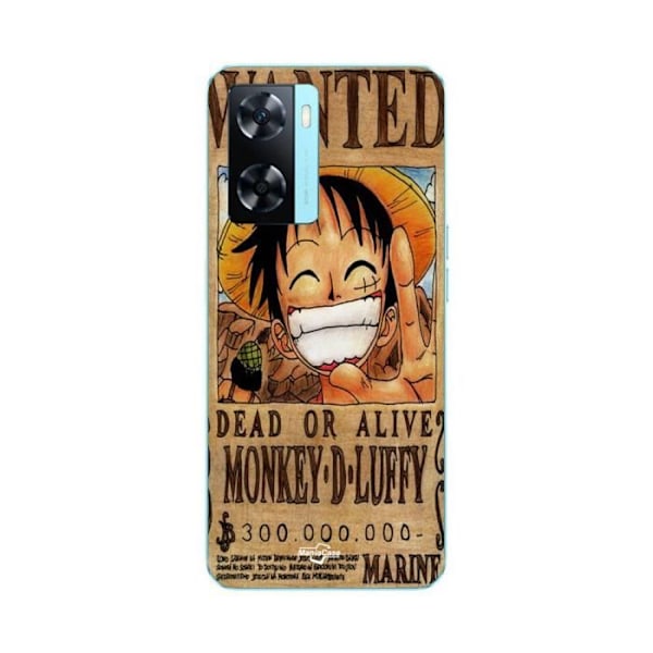 Coque för Oppo A57s 4G One Piece Villospapper Monkey D. Luffy Maniacase